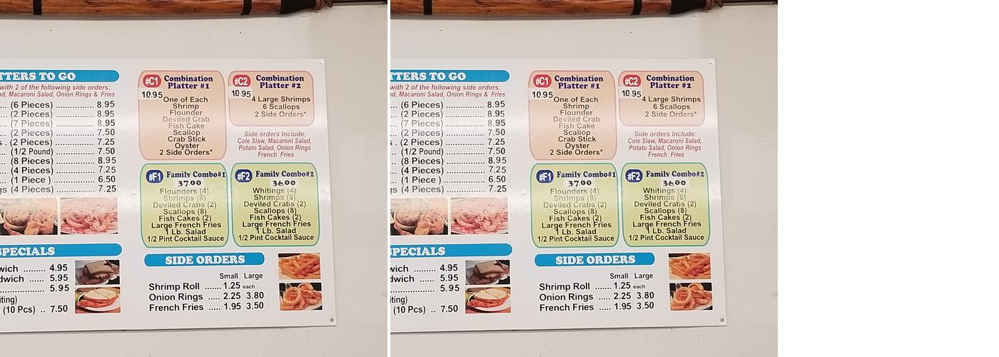 Fish Net Menu