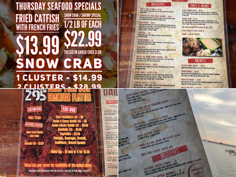 Barge 295 Menu