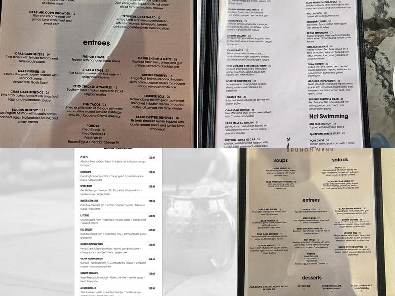 Opus Ocean Grille Menu