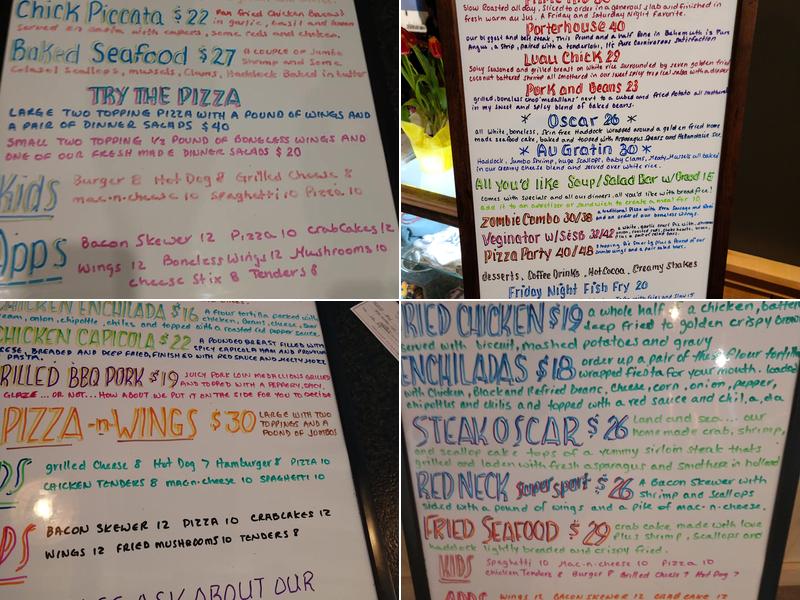 Coach Light Inn Menu