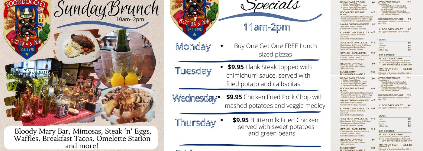 Boondoggle's Menu