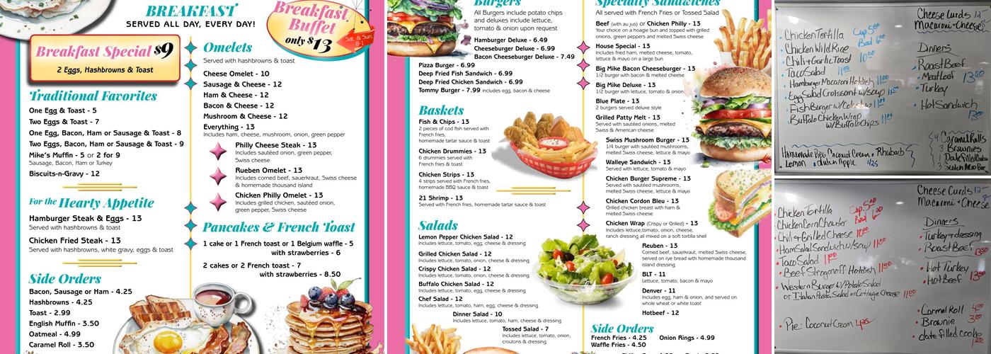 Ness Cafe Menu