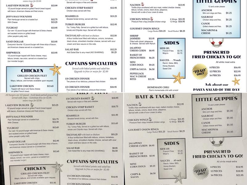 Lakeview Resort & Restaurant Menu