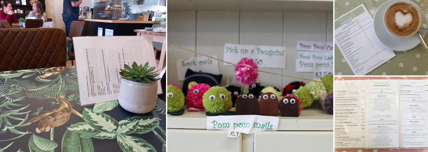 Milly May's Coffee shop Menu