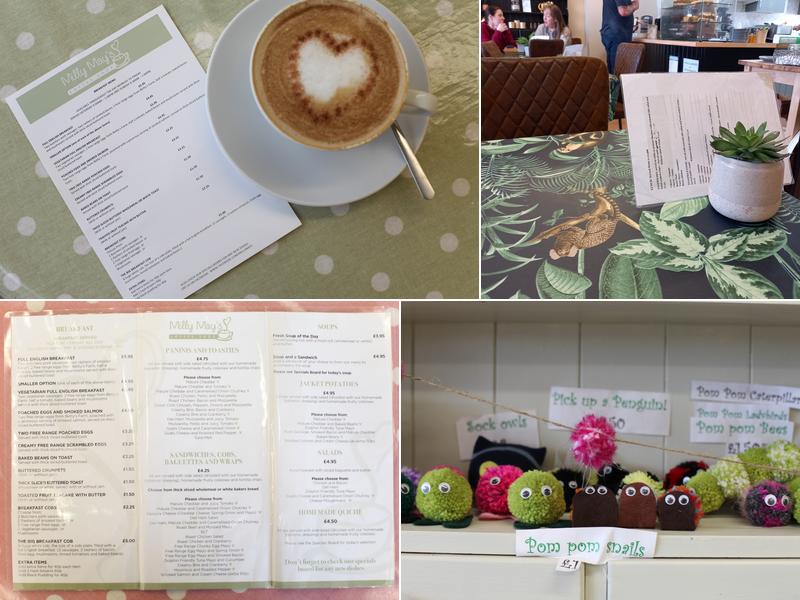 Milly May's Coffee shop Menu