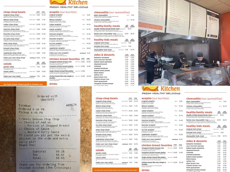 Chicken Kitchen Menu