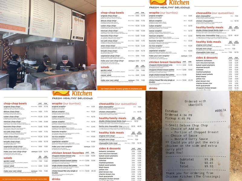Chicken Kitchen Menu