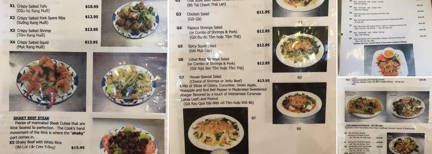 Viet Taste Menu