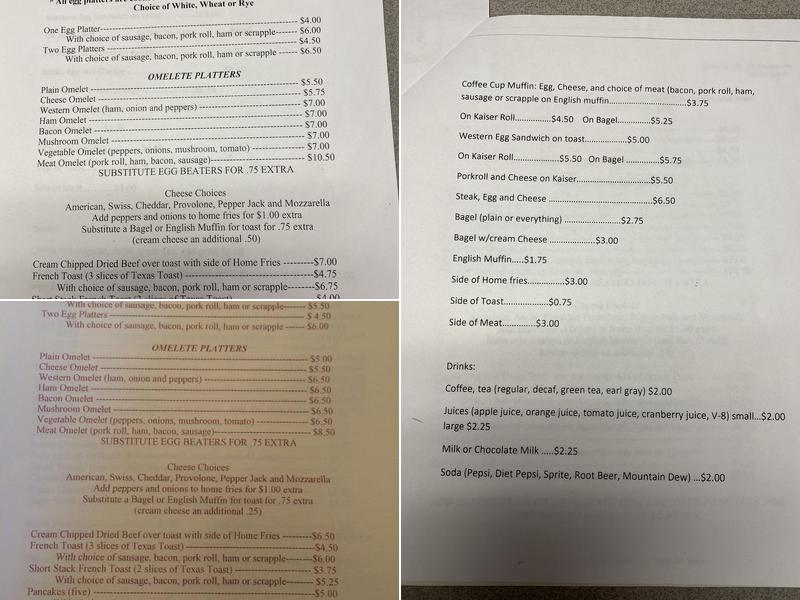 Coffee Cup Cafe Menu