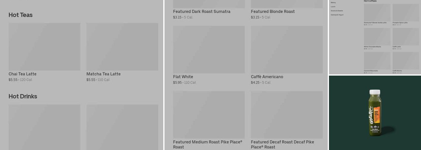 Starbucks Menu