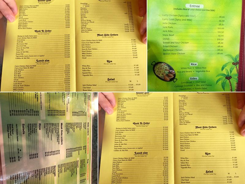 Better Taste Jamaican Restaurant Menu