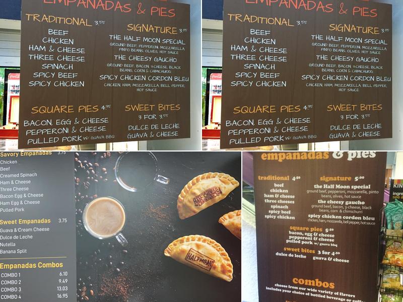 Half Moon Empanadas Menu