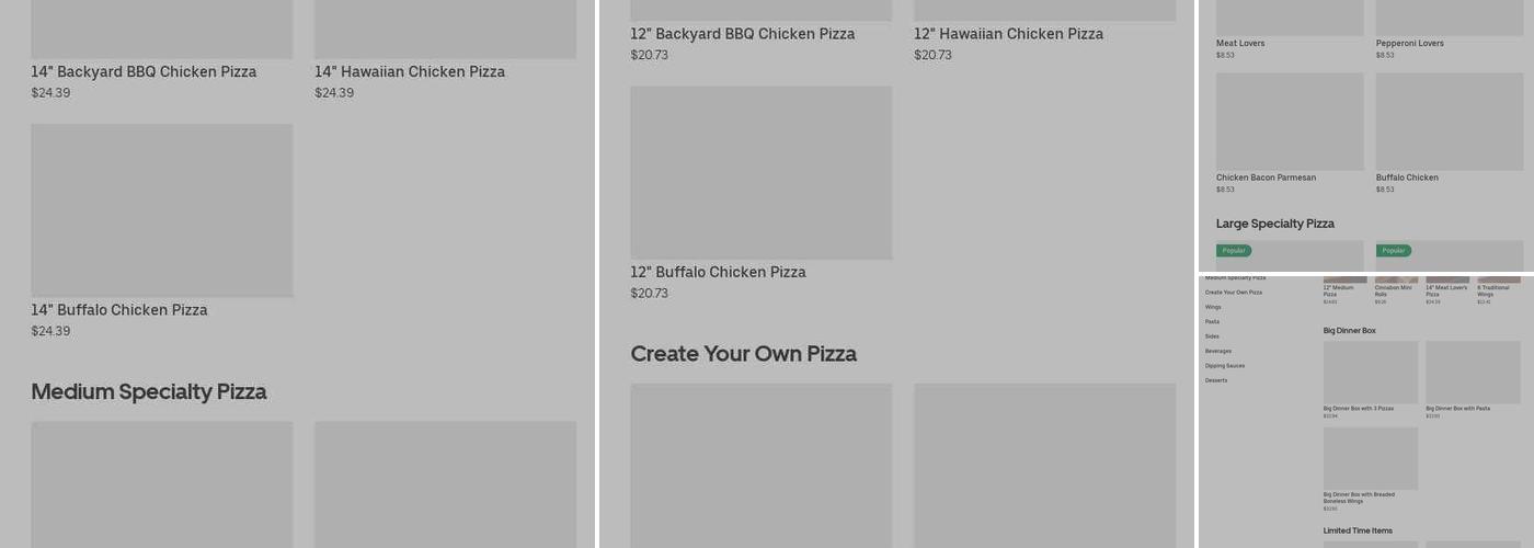 Pizza Hut Menu