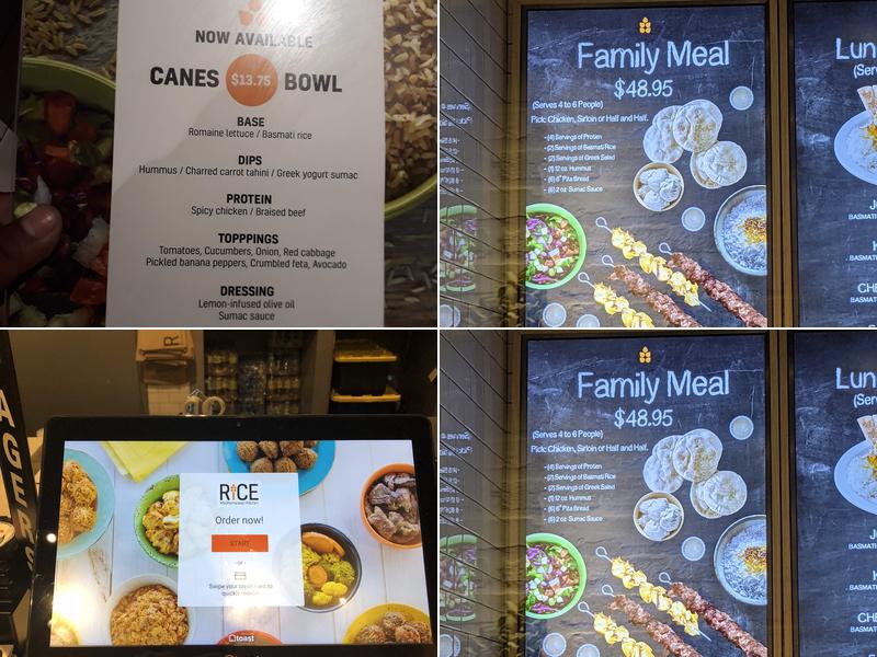 Rice Mediterranean Kitchen Menu