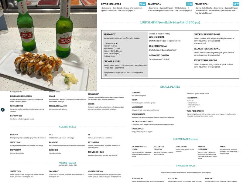 Sushi Maki - South Miami Menu