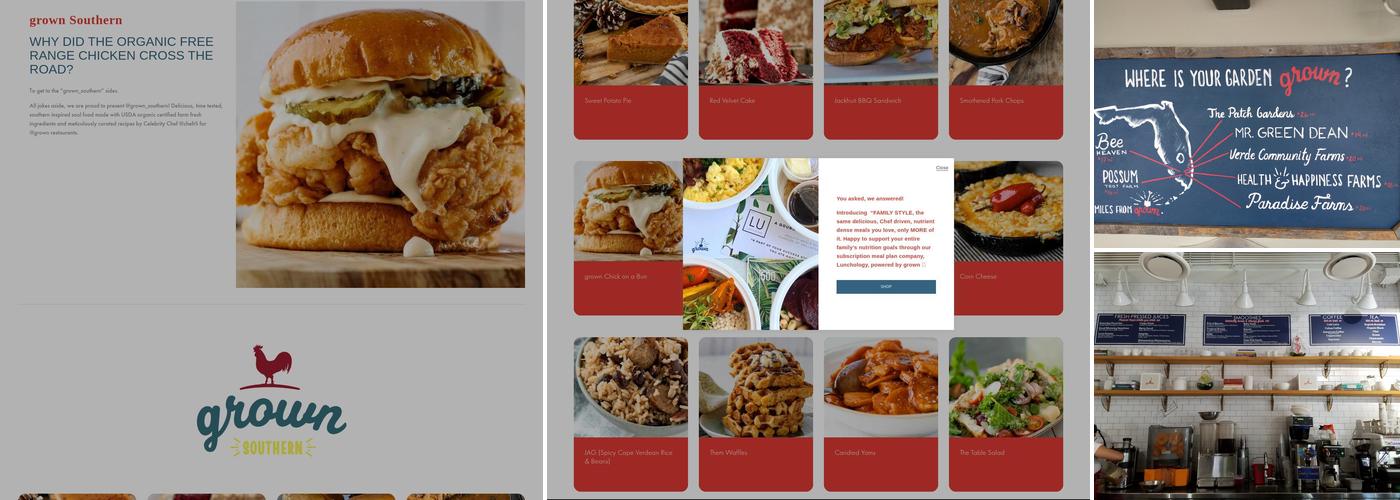 Grown Menu