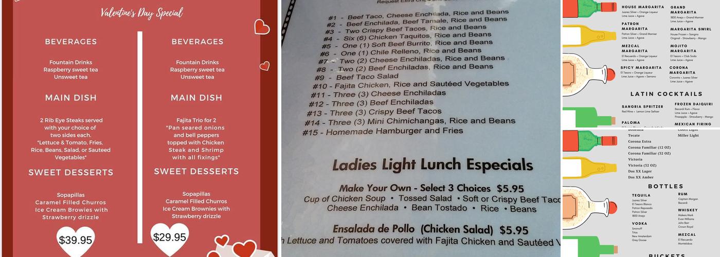 Fajita Rita’s Menu