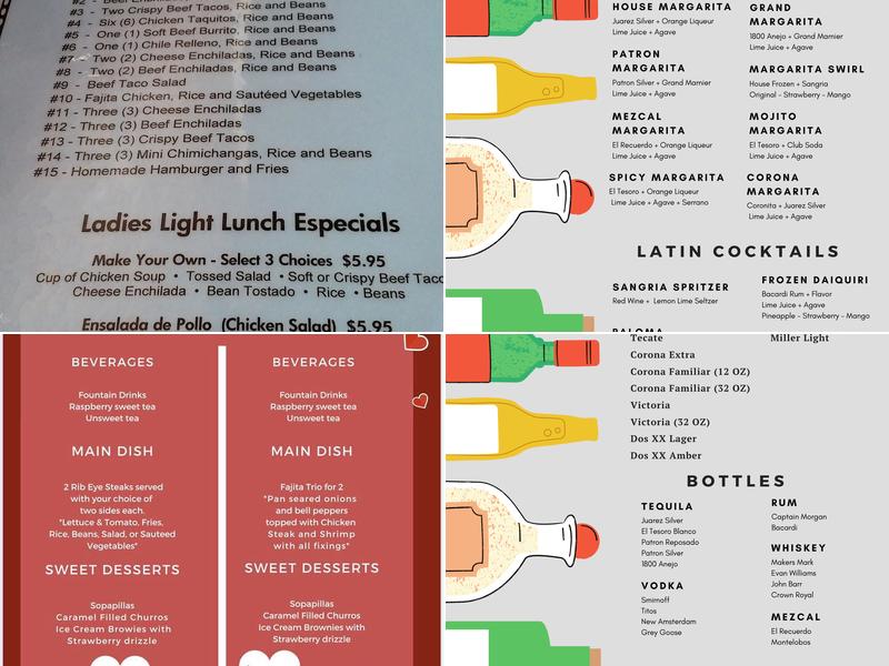 Fajita Rita’s Menu