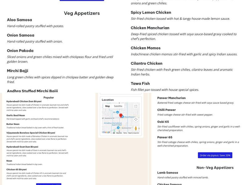 Biryani Pot Menu