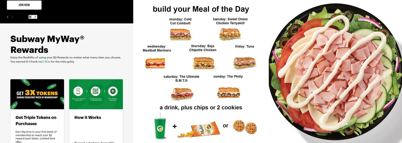 Subway Menu