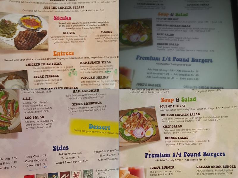 June's Menu