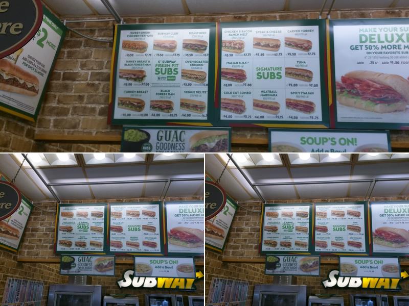Subway Menu