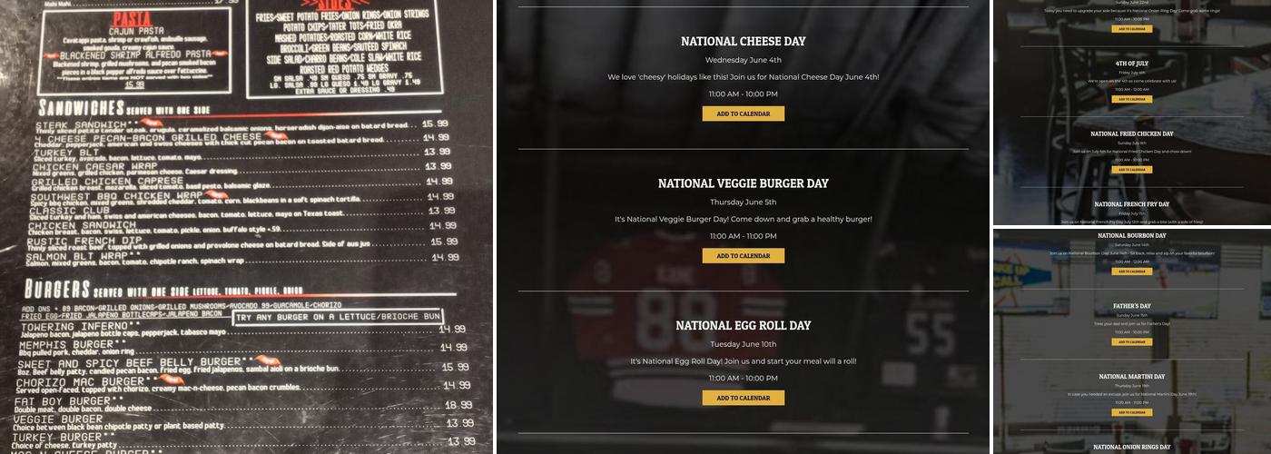 Three B's Grill Menu