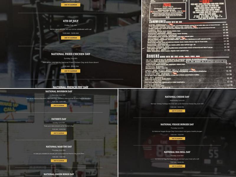 Three B's Grill Menu