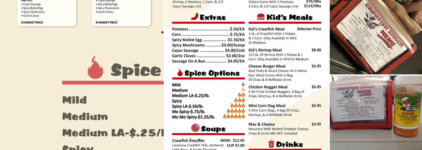 Crawfish Shack Menu