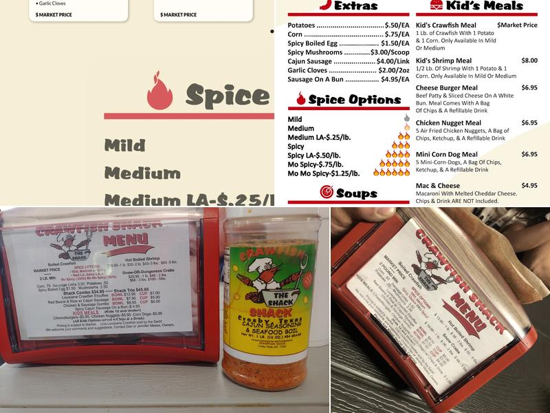 Crawfish Shack Menu