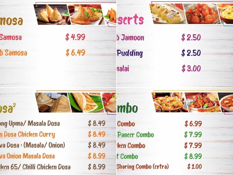 Mayuri Express Menu