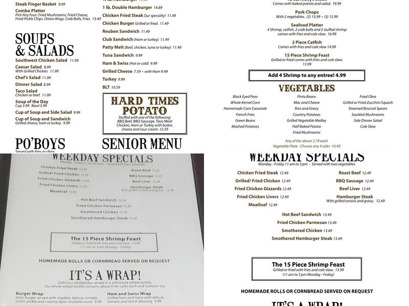 Busy Bee Café Menu