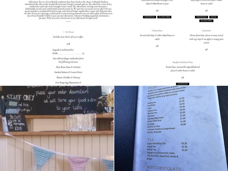 The Schoolrooms Menu