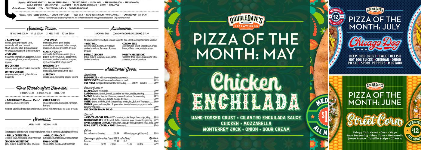 DoubleDave's Pizzaworks Menu