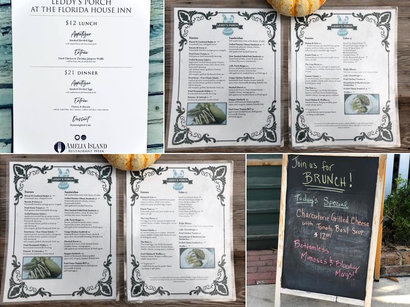Leddy's Porch Menu