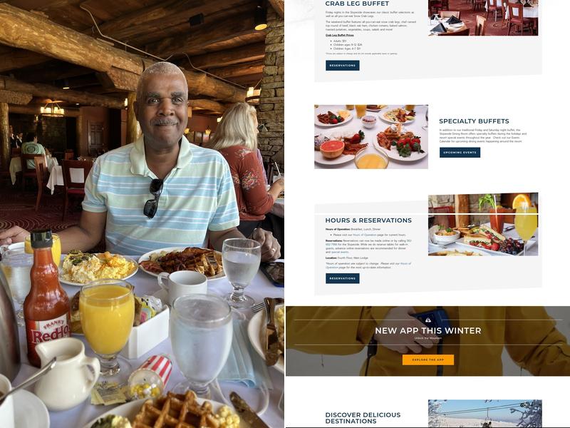 Slopeside Dining Room Menu