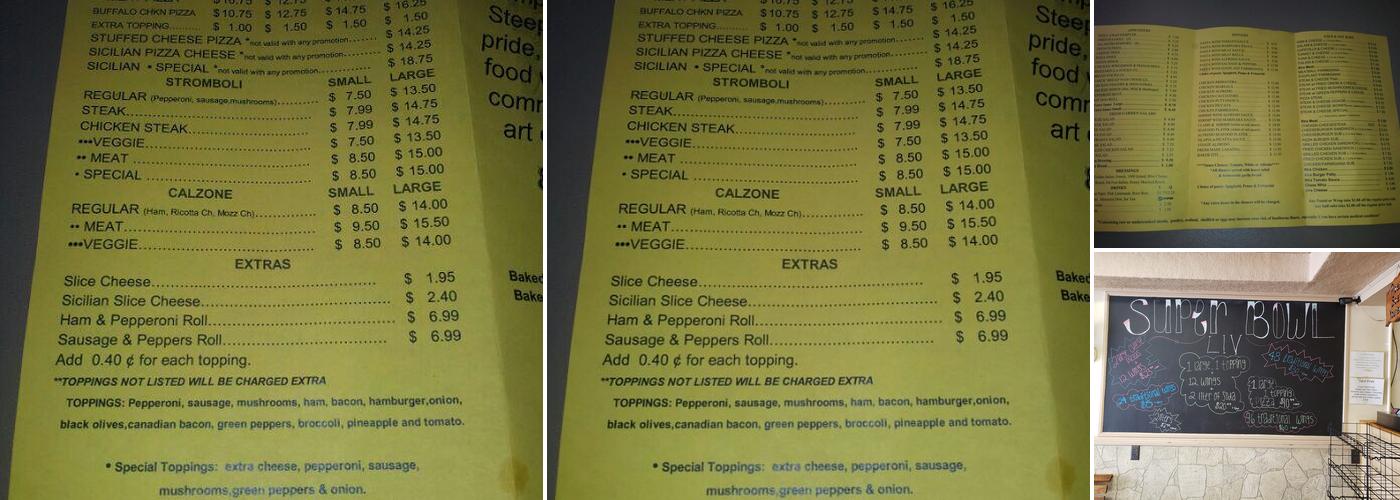 Pizza 'n Stuff Restaurante Menu