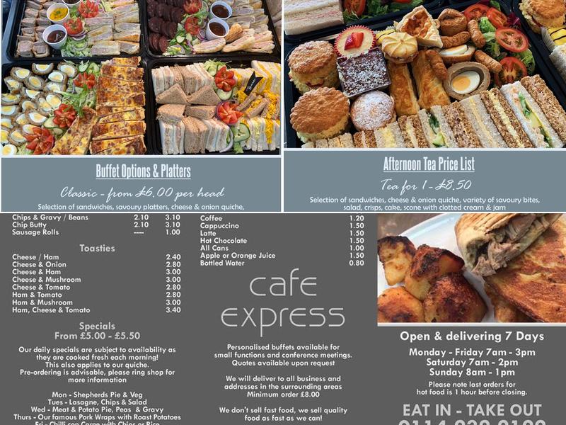Cafe Express Menu