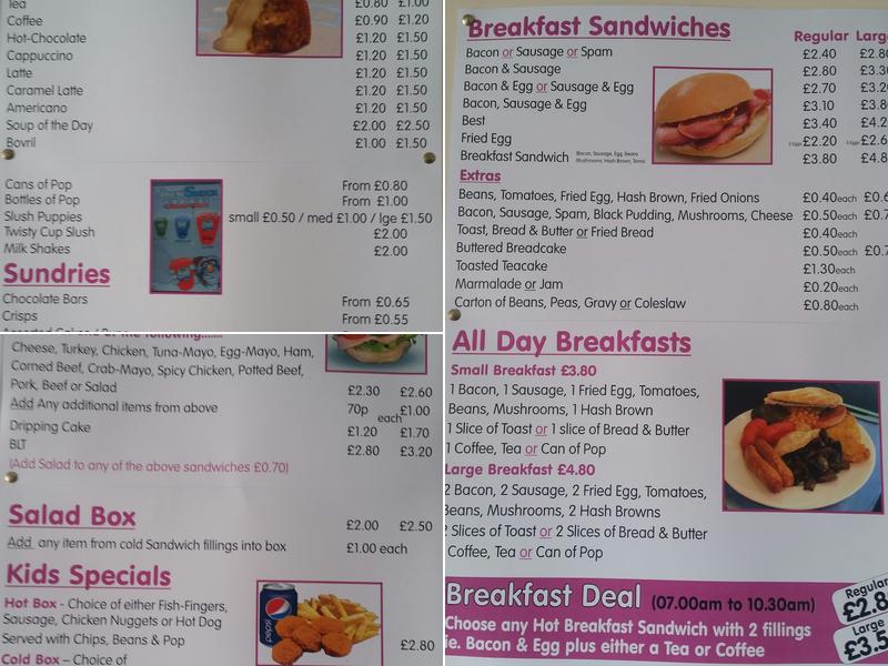 The Corner Kitchen Cafe Menu