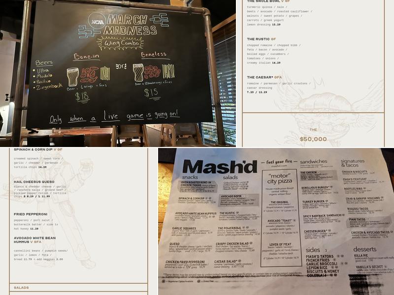 Mash'D Menu