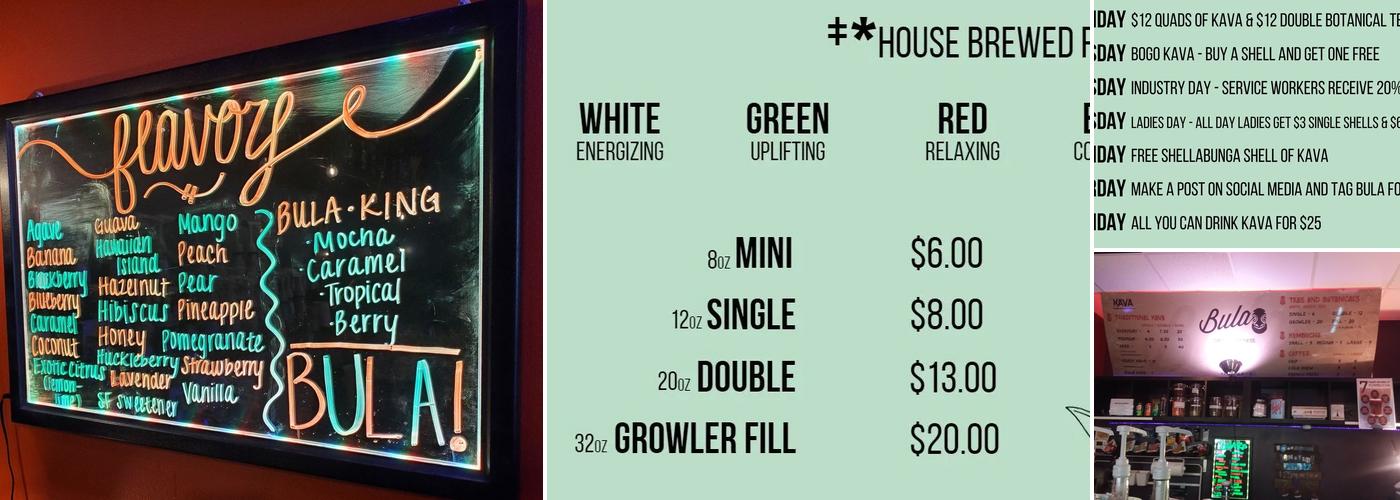 Bula Kava Bar & Coffeehouse (Cocoa Beach) Menu
