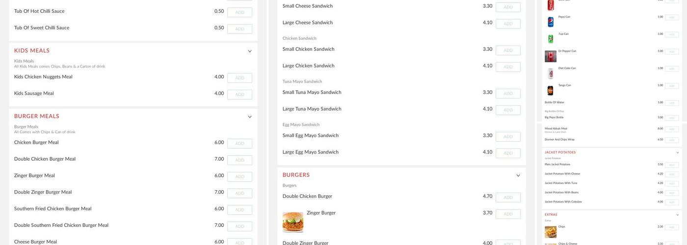 Corner cafe & restaurant Menu