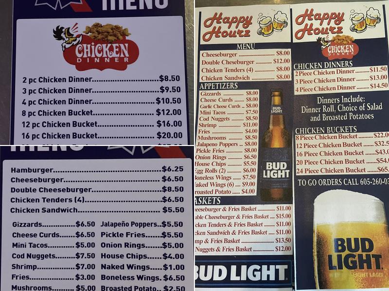 Happy Hourz Menu