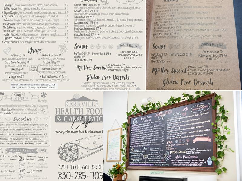 Carrot Patch Cafe Menu