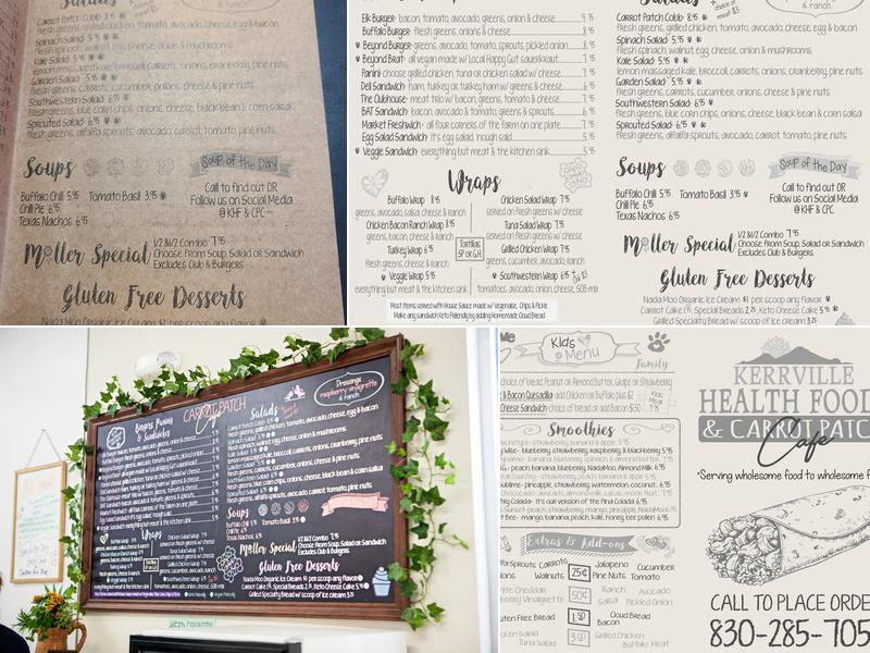 Carrot Patch Cafe Menu