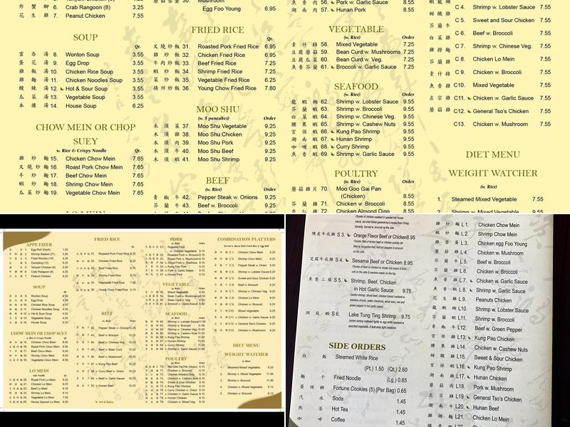 Oriental Kitchen Menu