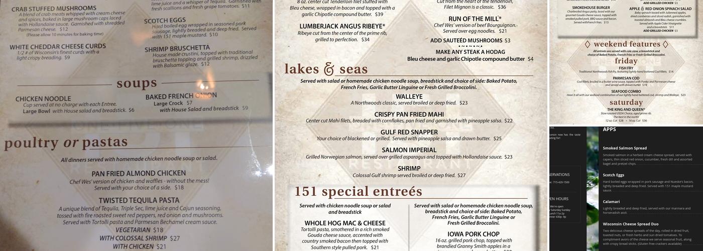 Brown Street 151 Menu