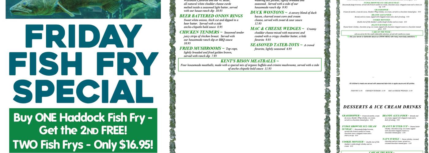 Pitlik's Sand Beach Resort Menu