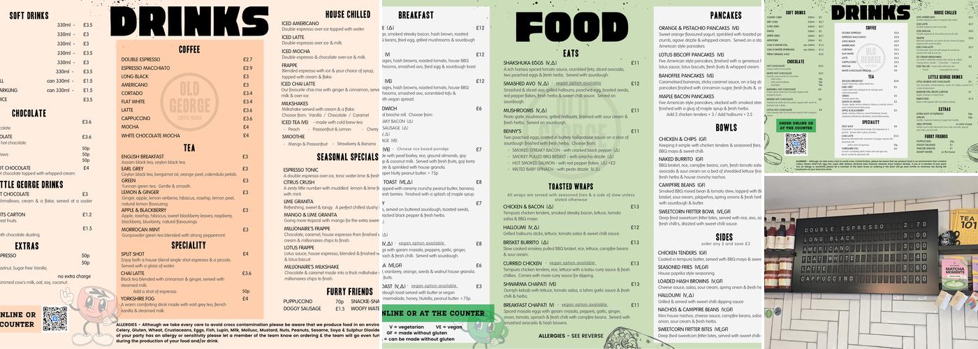 Old George Menu