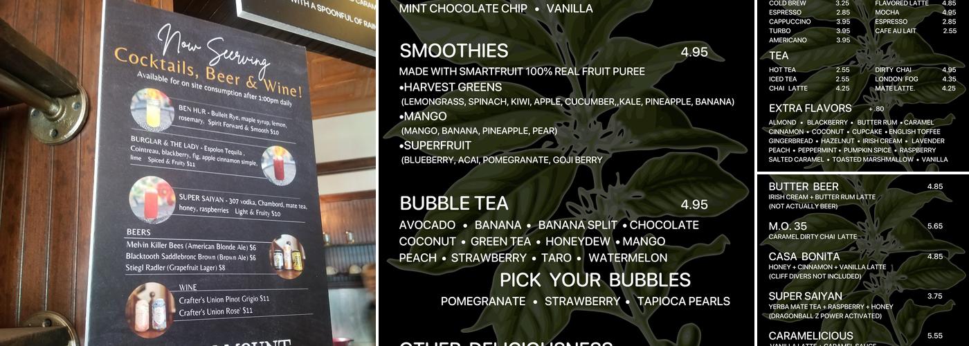 Paramount Cafe Menu